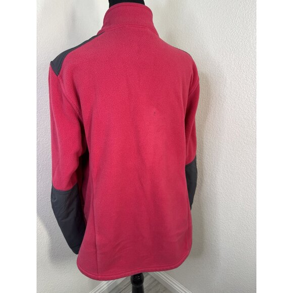 L.L. Bean Womens Polartec Wind Pro Fleece Jacket L Pink & Gray - Picture 2 of 7